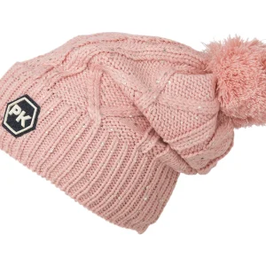 Bonnet PK rose avec pompon