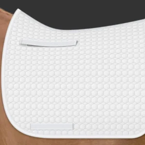 Chabraque de Dressage Mattès tissu piqué blanc