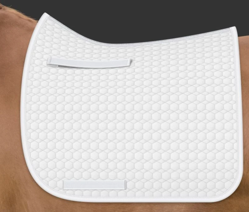 Chabraque de Dressage Mattès tissu piqué blanc