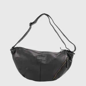 THE TREND – SAC BANDOUILIERE CUIR – FERULA – 22783-80 - NOIR