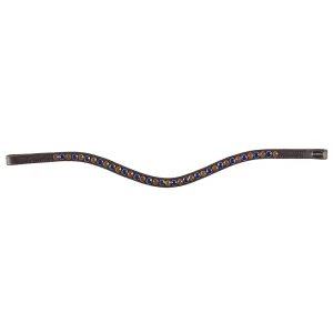 Frontal forme V Horka cuir marron