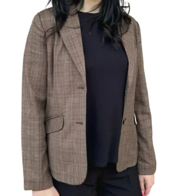 BRANDTEX - VESTON CHECK - FEMME - 219235-1344