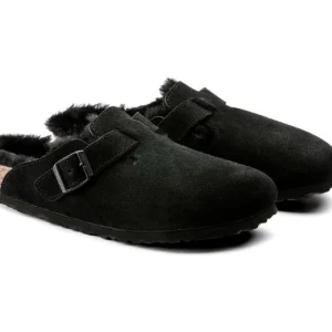 BIRKENSTOCK - BOSTON SHERLING - SUEDE - 259881 (#123) - NOIR