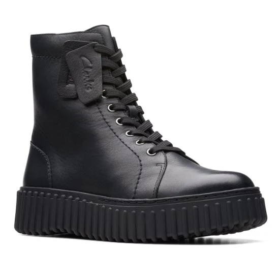 CLARKS – TORHILL RISE – 26173870 (#577) – CUIR NOIR