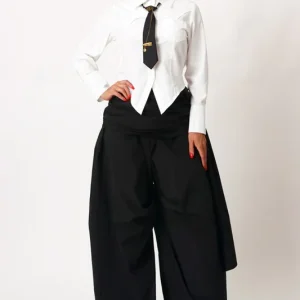 Chemise à manches longues avec cravate Detail