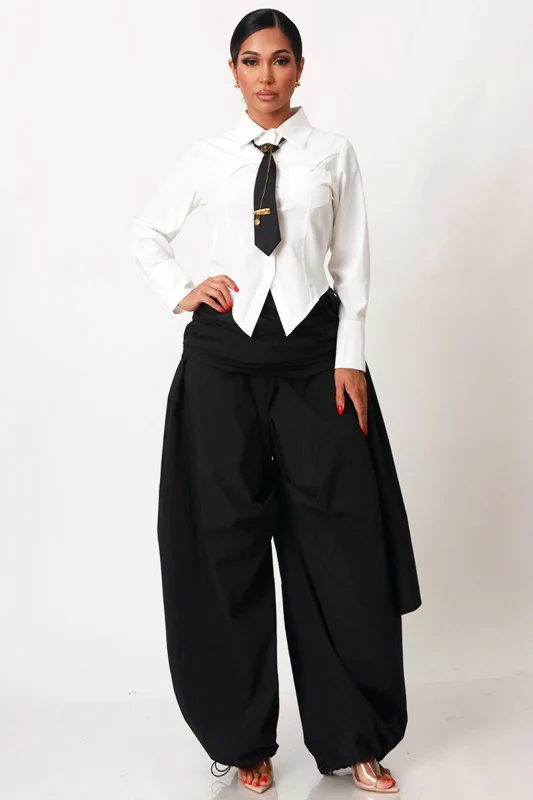 Chemise à manches longues avec cravate Detail