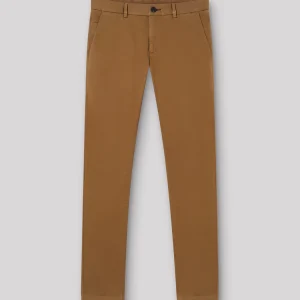 Chino slim en coton élasthane uni