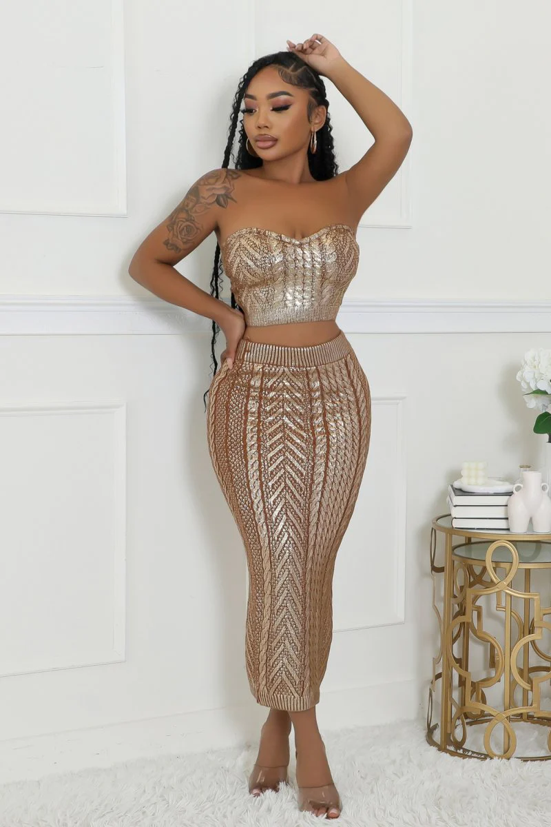 Ensemble jupe extensible et top sans manche – Image 5