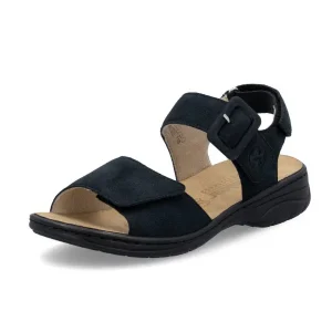 RIEKER - SANDALE DAME - 64588-14 (#151) - SUEDE NOIR