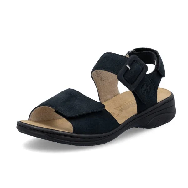 RIEKER - SANDALE DAME - 64588-14 (#151) - SUEDE NOIR