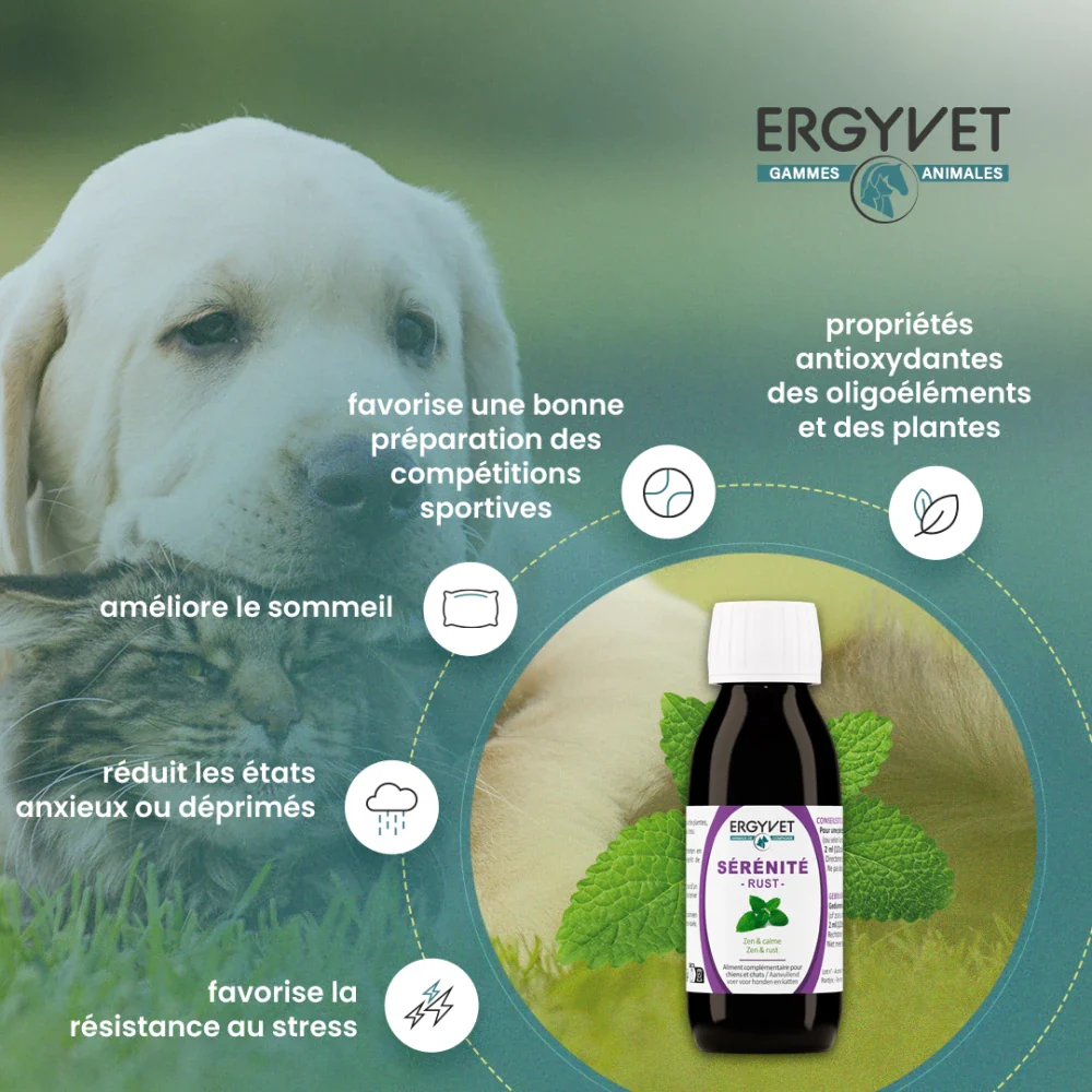 Ergyvet Sérénité – Anti-stress pour Chiens et Chats – Image 2