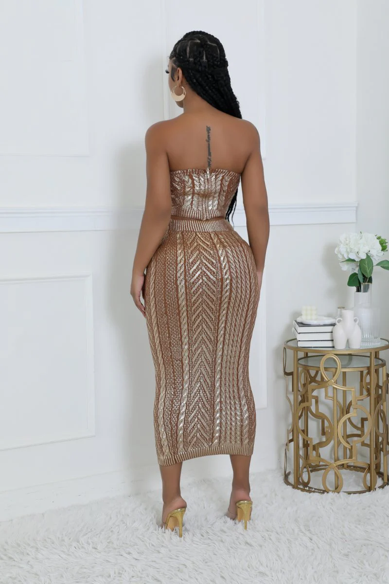 Ensemble jupe extensible et top sans manche – Image 3