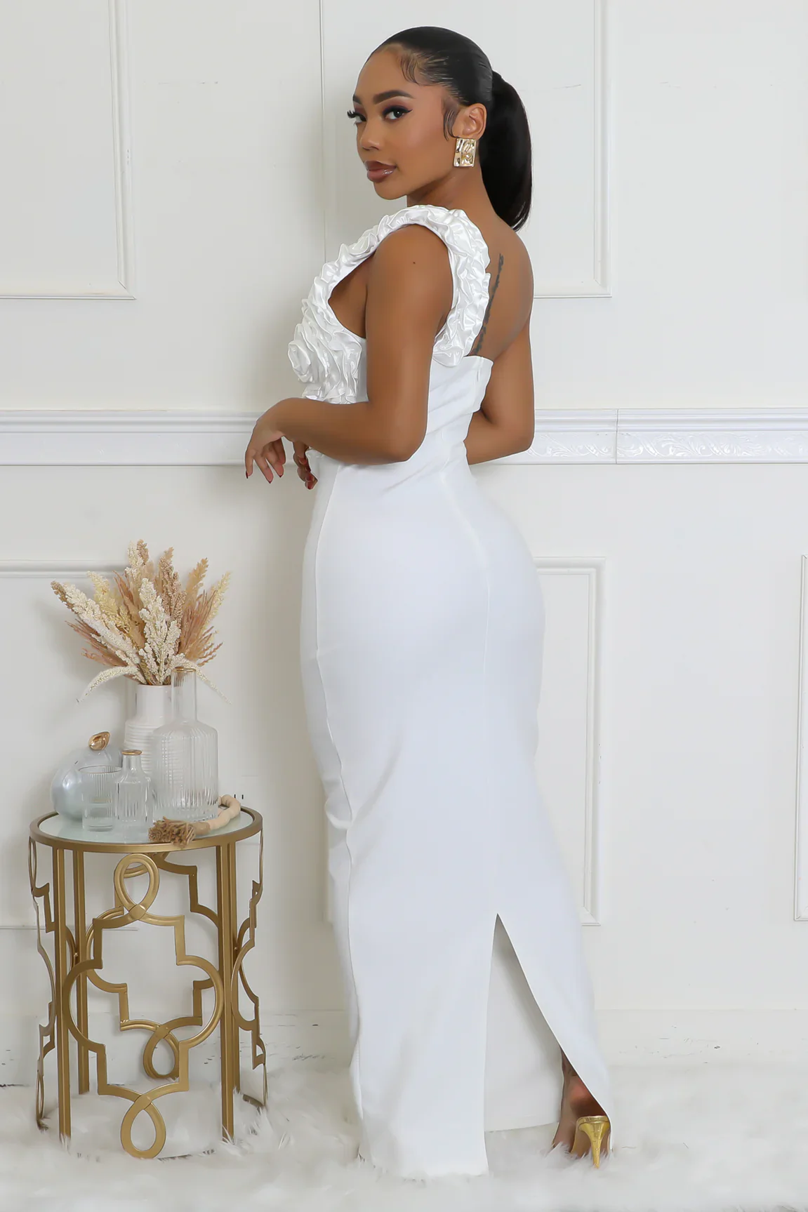 Robe longue sexy sans manche pour vos soirées – Image 5