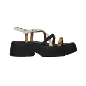 CAMPER – SANDALE FEMME – TWINS – K201713-004 – (#21) – NOIR / BRUN