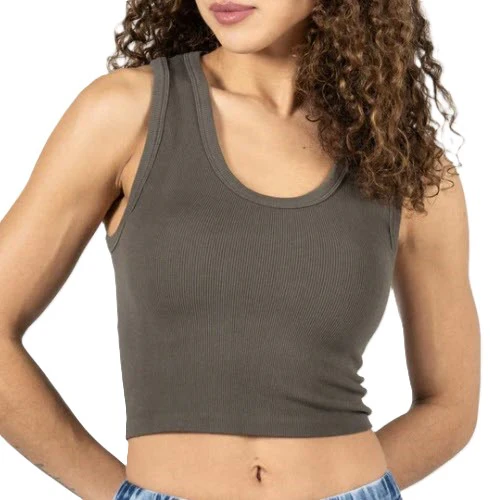 C'EST MOI - CAMISOLE COURT EN BAMBOU COTELÉ - CEBT1014 – Image 2