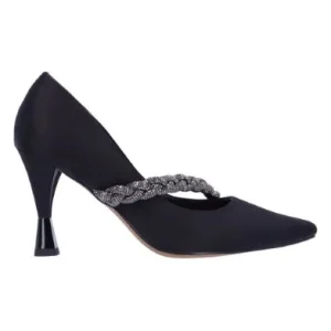DISPONIBLE EN LIGNE SEULEMENT - J.RENEÉ - SOULIERS À TALONS - NYOMEE - BLACK SATIN