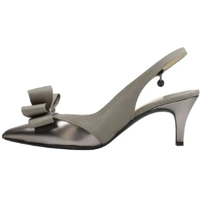 DISPONIBLE EN LIGNE SEULEMENT - J.RENEÉ - GABINO - SOULIERS À TALONS - PEWTER – Image 4