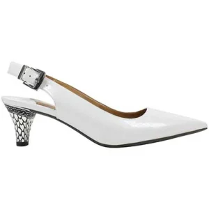 DISPONIBLE EN LIGNE SEULEMENT - J.RENEÉ - MAYETTA -  SOULIERS À TALONS - WHITE PEARL