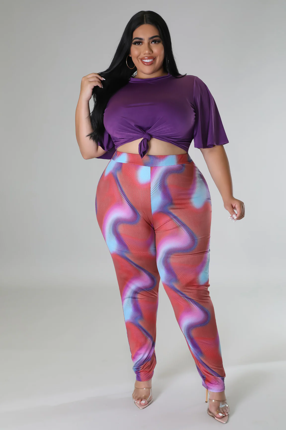 Nova ensemble legging top violet – Image 4