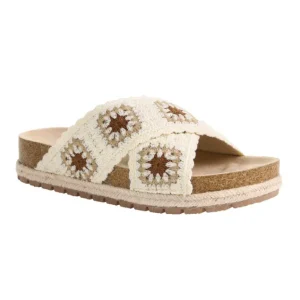 DIRTY LAUNDRY - SLIDE - TACOMA CROCHET - (#20) - CREAM