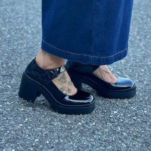 DIRTY LAUNDRY - OH BOY MARY JANE - (#7) - NOIR PATENT