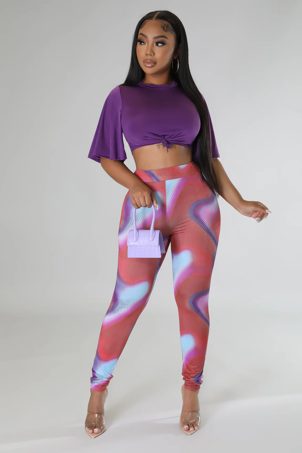 Nova ensemble legging top violet – Image 5