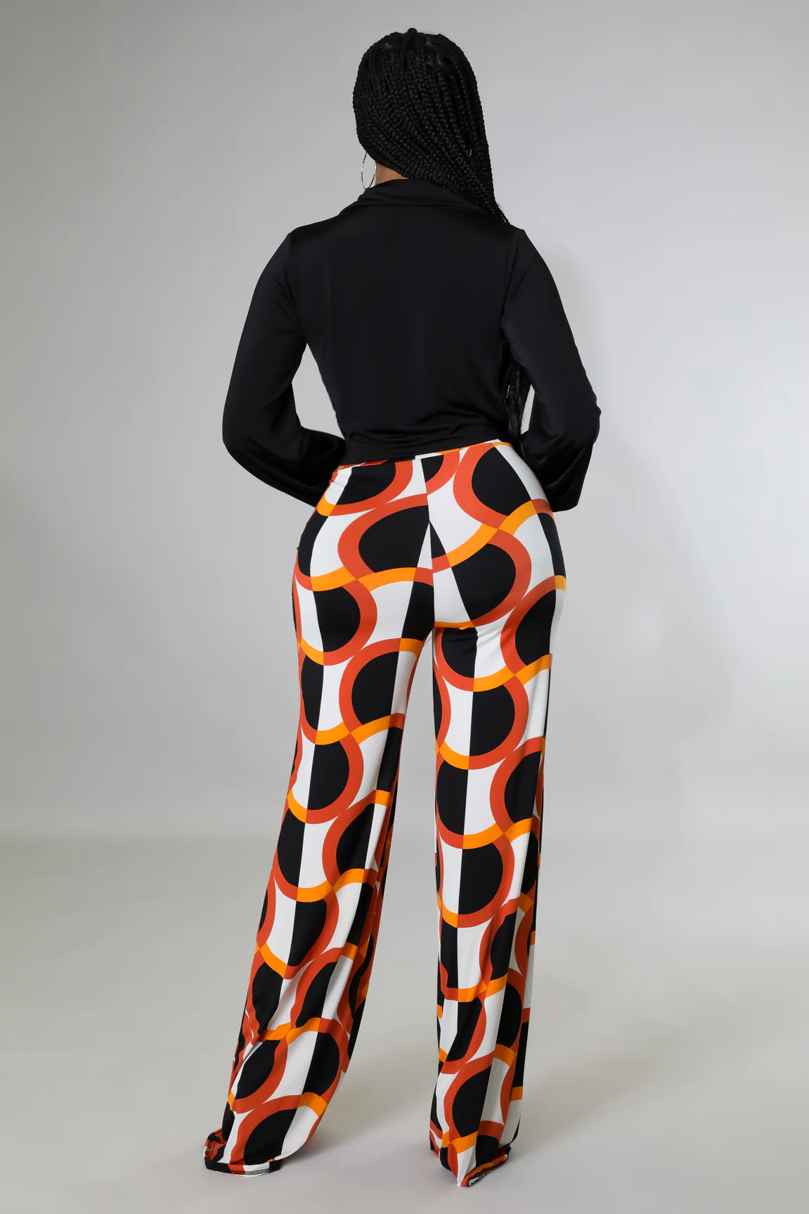 Ensemble top pantalon large multicolore – Image 3