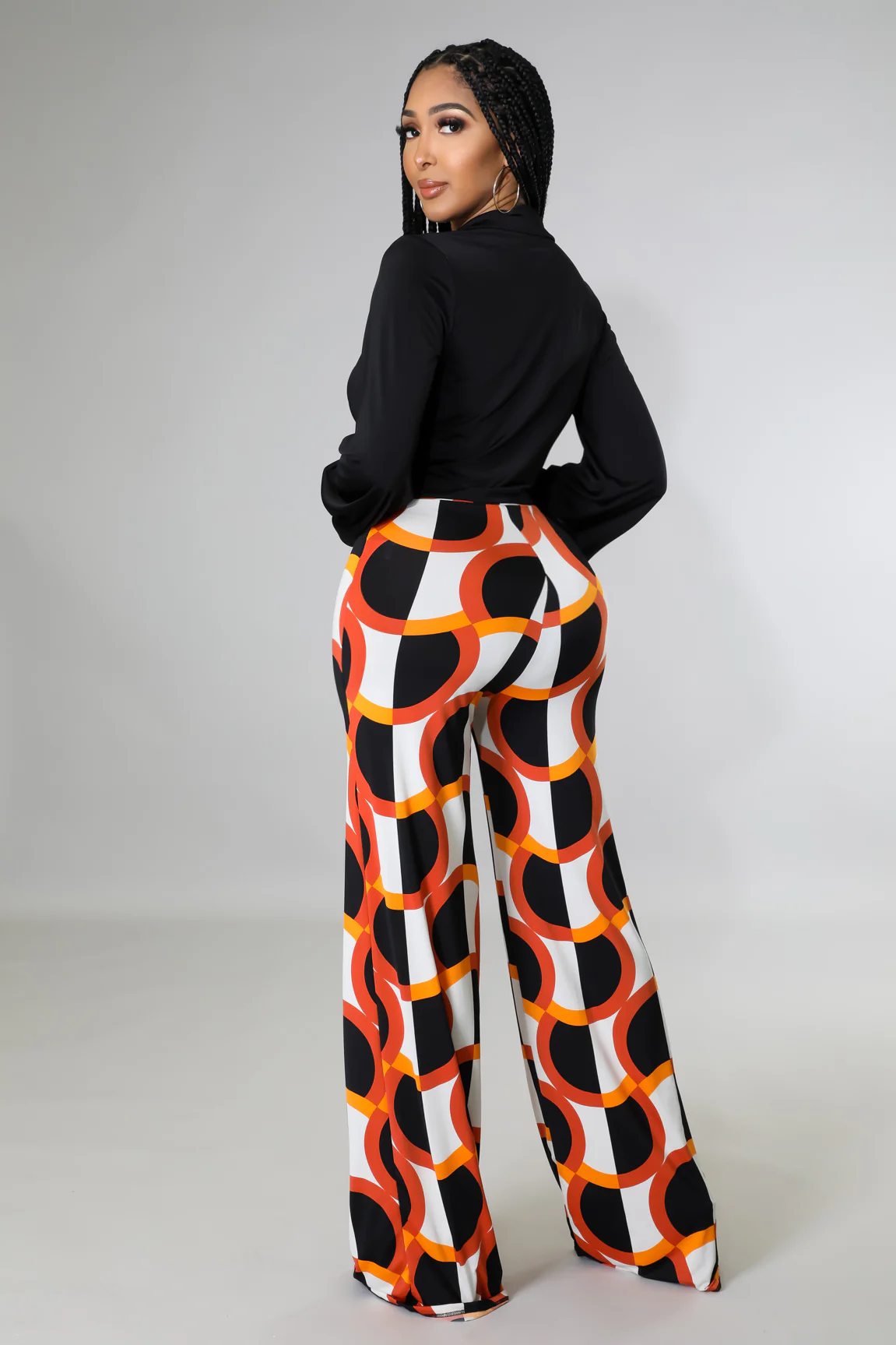 Ensemble top pantalon large multicolore – Image 4