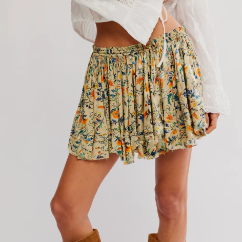 Jupe Femme Floral Free People F25SK1206-3358