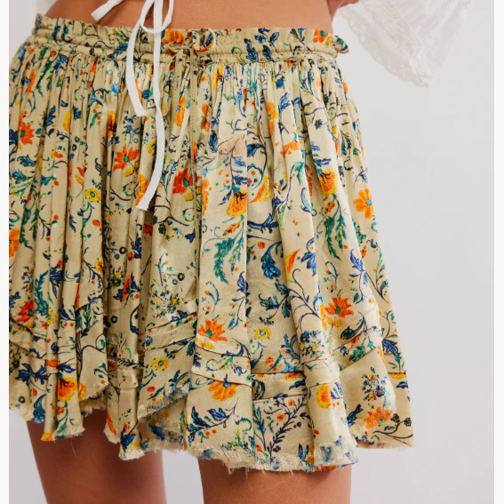 Jupe Femme Floral Free People F25SK1206-3358 – Image 3