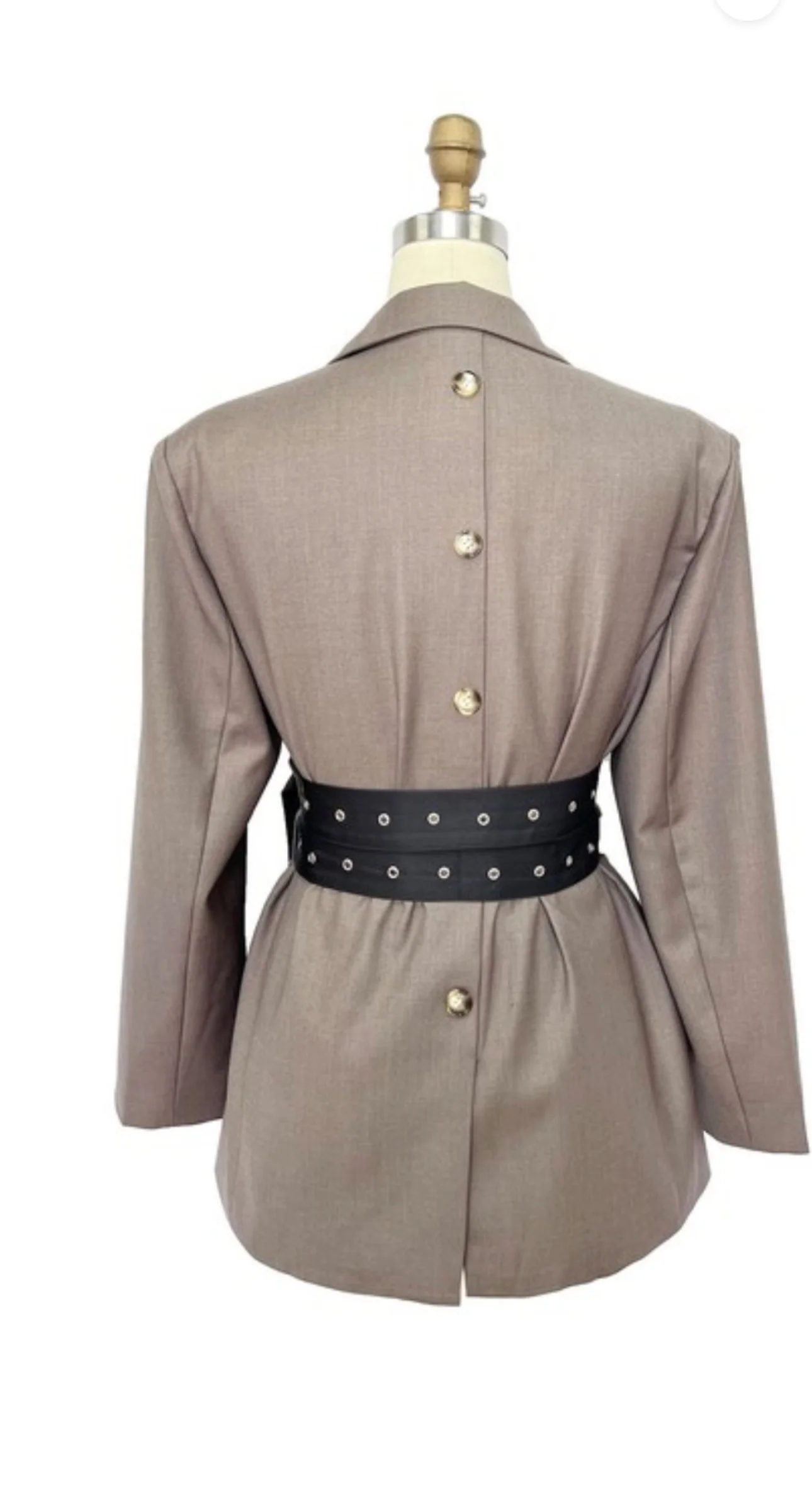 Blazer long avec ceinture – Image 2