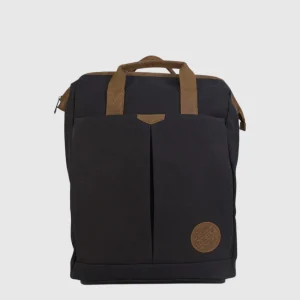 SAC A DOS CANEVAS CUIR - HUNT - HU51285-82 NOIR/BRUN, BRANDY