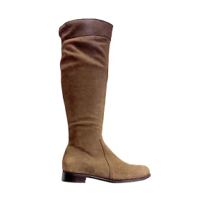 Bottes La canadienne Secret en suède taupe imperméable.