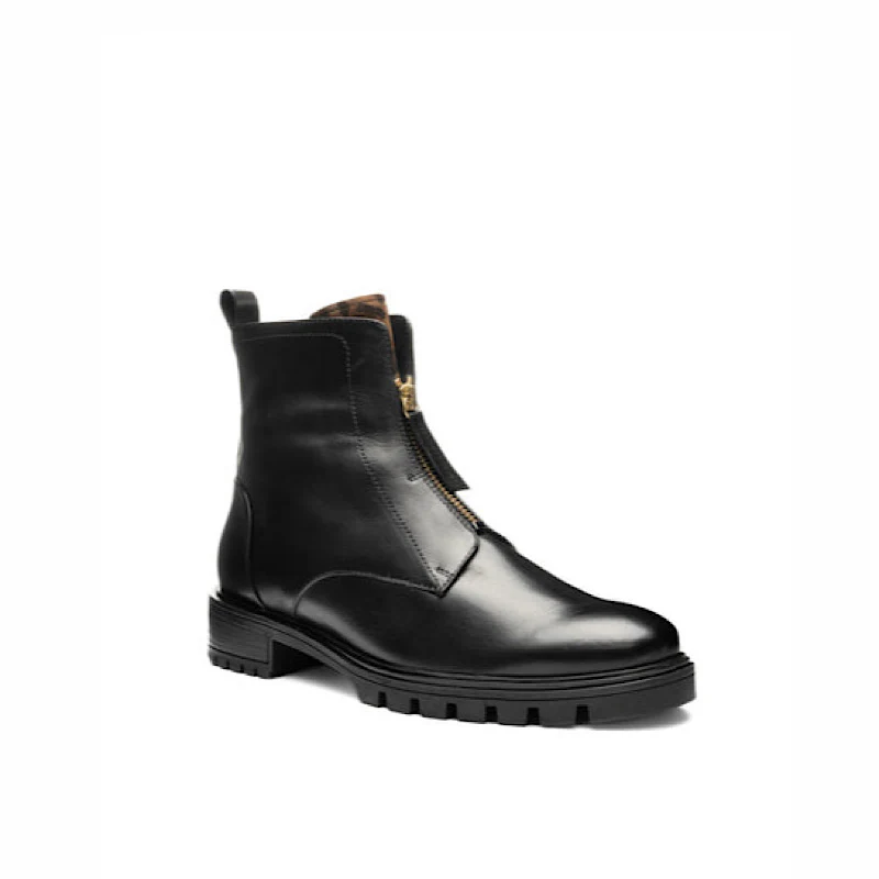 Bottes Ara 12-29520-01 en cuir noir imperméable.