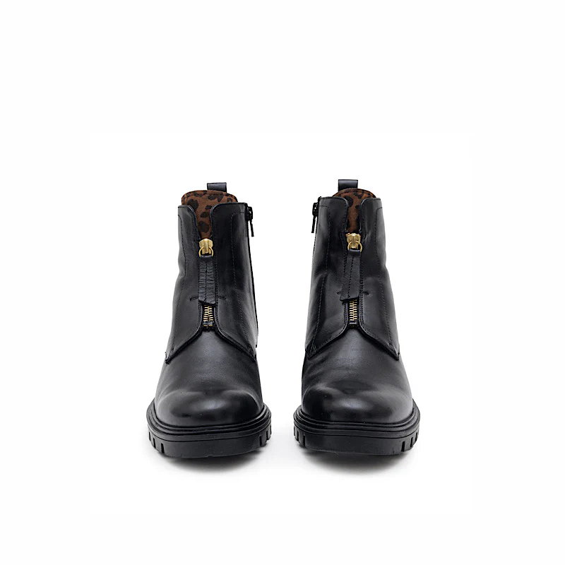 Bottes Ara 12-29520-01 en cuir noir imperméable. – Image 2
