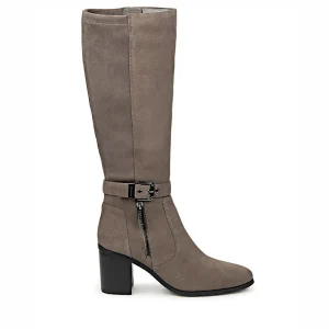 Bottes Valdini en daim truffle.