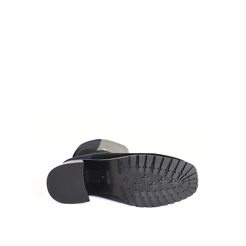 Bottes Valdini Bailey, en daim noir gris et marine. â Image 2
