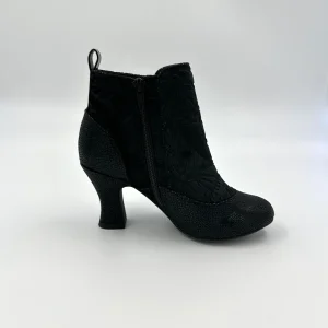 DIPONIBLE EN LIGNE SEULEMENT - RUBY SHOO - BOTTES TALON - ANTOINETTE - #7055 H20 - BLACK VELVET