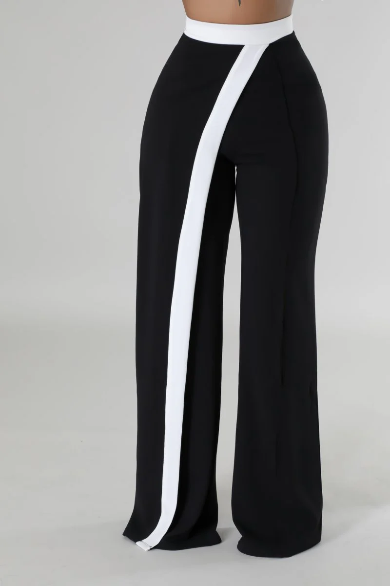 Pantalon extensible taille haute avec ceinture élastique – Image 4