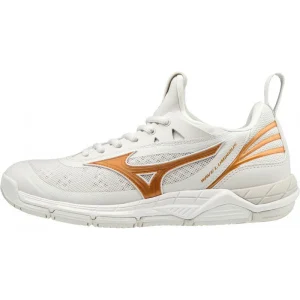 Mizuno Wave Luminous Blanc Or