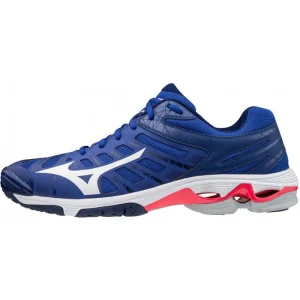 Mizuno Wave Voltage Bleu Blanc Rose