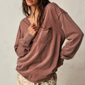 Chandail - Fade into you - Free People - OB1592867-2200 - Earth