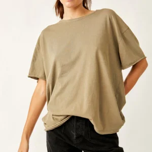 FREE PEOPLE – NINA T-SHIRT – OB1690079-3358 – OLIVE