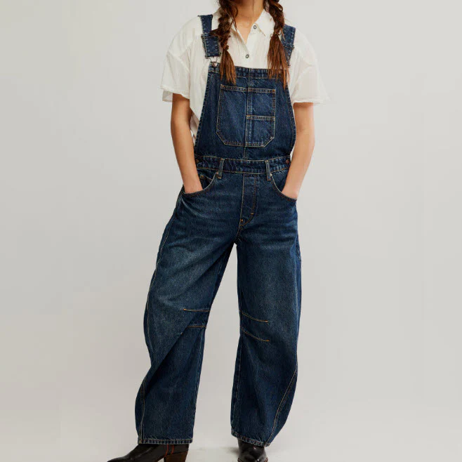 FREE PEOPLE – GOOD LUCK OVERALL – OB2128748-4452 – DEEP END