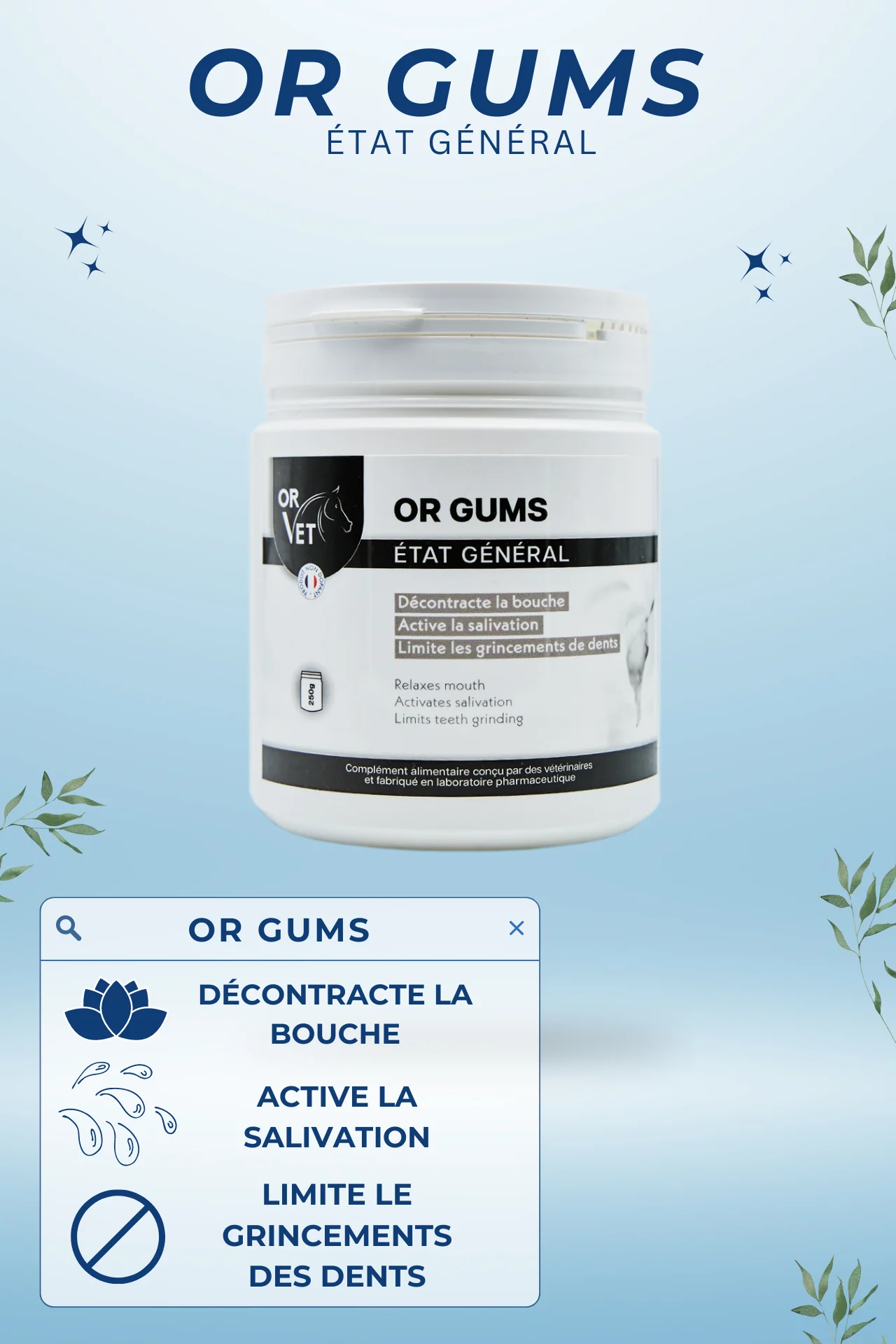 OR GUMS : Activez la salivation et améliorez le confort buccal de votre cheval – Image 5