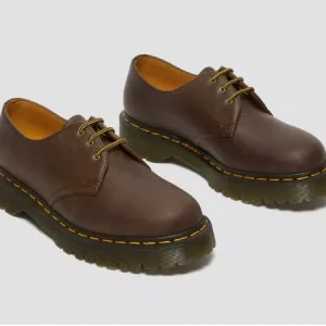 DR MARTENS - SOULIER 1461 BEX - CRAZY HORSE - R27899201 (174) - BRUN