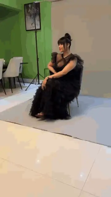 Robe longue de fête en tulle