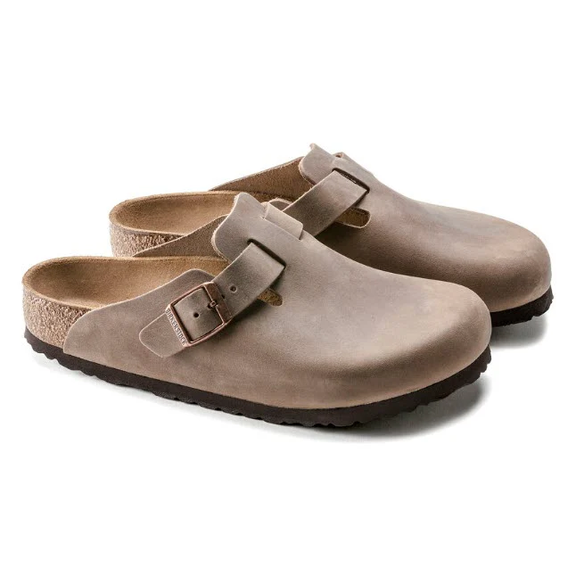BIRKENSTOCK - BOSTON CUIR HUILÉ - 0960811 (#125) - TABACCO BRUN