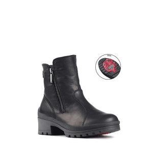 Bottes Olang Mara en cuir noir.
