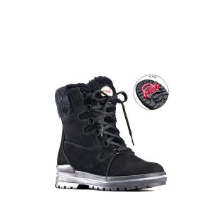 Bottes Olang Méribel en suède noir imperméable.